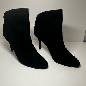 Audrey Brooke Black Heeled Boots